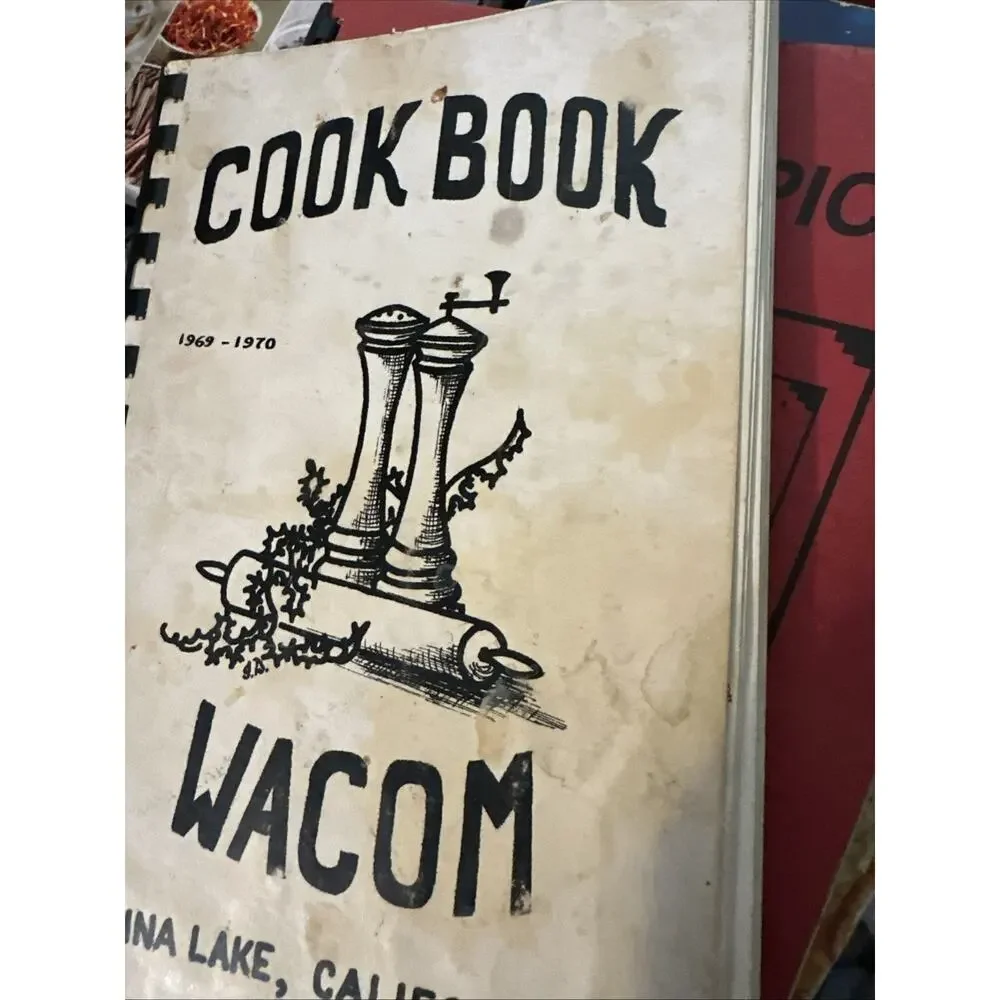 WACOM China Lake Ridgcrest CA 1969 Cookbook * Women's Auxiliary‎ Officers Mess